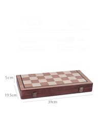Standard Foldable Wooden Chess and Checkers Set