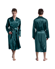 Cozy Soft Breathable Men Bathrobe Premium Lightweight Sleepwear Robe