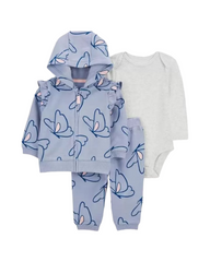 Baby Girl 3-Piece Little Cardigan Set