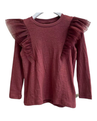 Long Sleeve Ruffle Detail Shirt