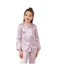 Satin Pyjamas Soft Button Up Nightwear Set