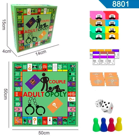 Adultopoly Date Night Ideas Intimacy Cards Couple Board Game Card Games