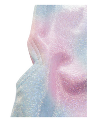 Multi-Coloured One-Piece Swimsuit with Sequin Design