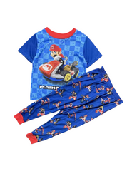 Boys Mario Kart Racing Print Pajama Set