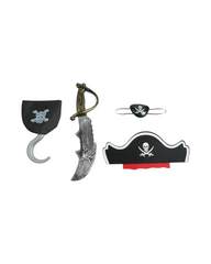 Premium Girls Fairytale Pirate Captain Dress-Up Set