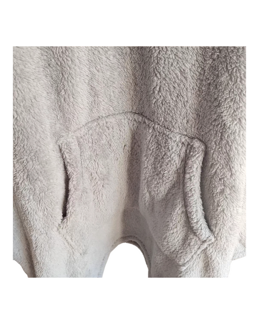 Plush Fluffy Fleece Wearable Blanket Hoodie – Ultra-Soft Oversized Hooded Sweatshirt for Men