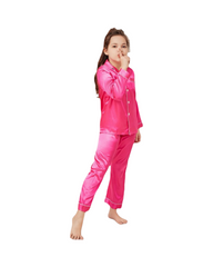 Satin Pyjamas Soft Button Up Nightwear Set
