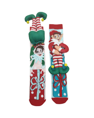 Fun Christmas Gift Crew Socks Kids Soft Cozy Winter Socks