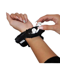 Secret Pocket Scrunchie Hair Bands – Velvet Elastic Hair Ties, Travel Wristlet and Key Holder