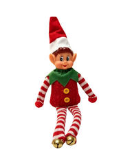Festive Christmas Elf Holiday Doll Shelf  Decoration