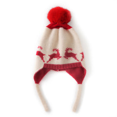 Cashmere Knit Winter Hat Scarf Set for Kids