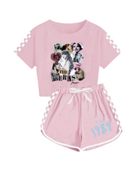 Taylor Swift Print Cotton Top with Short Set