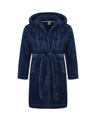Plush Fleece Bathrobe with Hood – Warm Cozy Sleepwear & Loungewear for Boys