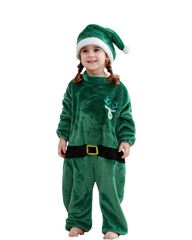 Festive Christmas Elf Outfit – Kids Holiday Costume Set for Kids