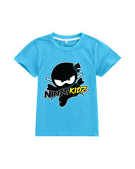 Ninja Printed Short Sleeve Tee – 100% Breathable Cotton Everyday Graphic T-Shirt