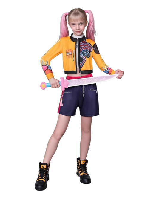 KPop Demon Hunters Rumi Mira Zoey Cosplay Costume Set