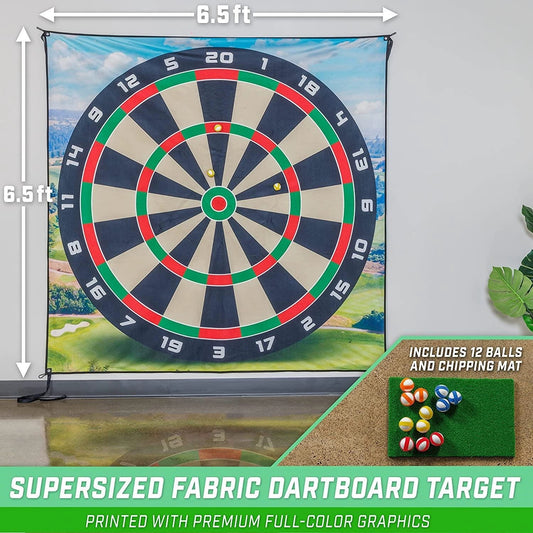 Fabric Dartboard Target Golf Game with Balls