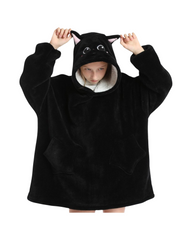 Oversized Kids Fluffy Hoodie Blanket – Warm & Snuggly Oodie