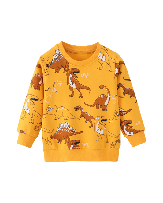 Jumper with Dinosaur Pattern