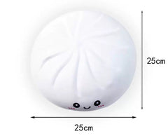 Jumbo 25cm Giant Dumpling Squishy Toy – Cute Kawaii Stress Relief Fidget Plush