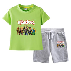 Boys’ T-Shirt and Shorts Roblox Outfit Set