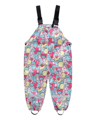 All Year Round Patterned Waterproof Kids Overalls