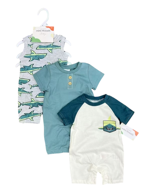 Set of 3 Cotton Onesies