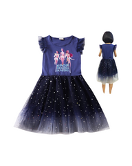 Girls K-Pop Demon Hunter Starry Skater Dress