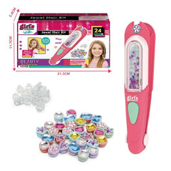 Hair Gem Stamper Kit - Bling Hair Jewels for Girls Toys