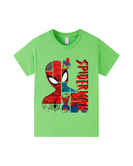 Spider-Man Kids Graphic T-Shirt – Cotton Short Sleeve Crew Neck Tee