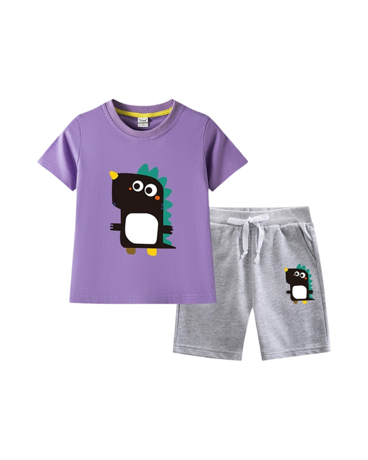 Boys Baby Dinosaur T-Shirt & Shorts Set