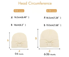 Soft Cotton Blend Baby Turban Knot Beanie