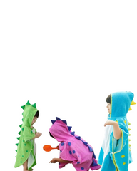 Dinosaur Hooded Beach Towel for Kids and Toddlers – 100% Cotton Terry Poncho