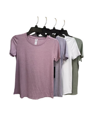 Premium Cotton Blend Women's Plain Tee