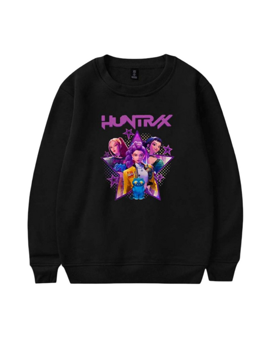 Kpop Demon Hunter Print Pullover Sweatshirt