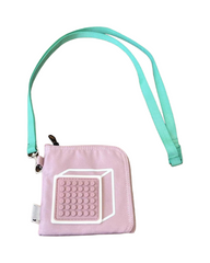Lanyard Wallet with Strap & Clear ID Window – Foldable Coin Purse & Card Holder for Kids