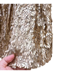 Sparkly Gold Sequin Girls Skirt – Elastic Waist Party & Holiday Tutu