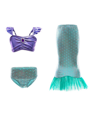 Three-Piece Mermaid Swimsuit with Tail