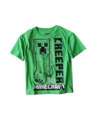Minecraft Creeper Graphic Cotton T-Shirt