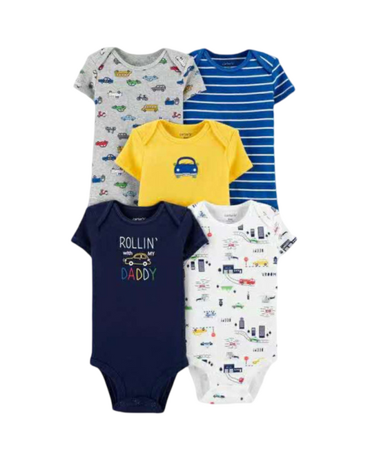 Infant & Toddler Short Sleeve Cotton Onesies Bodysuits Pack