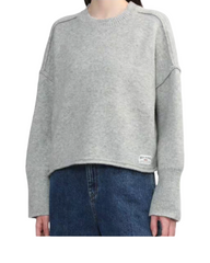 Casual Loose Fit Fleece Sweatshirt - Warm Long Sleeve Tops for Women
