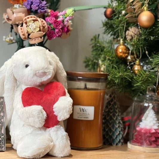 Red Love Heart Soft Bunny