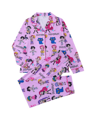 K-Pop Demon Hunter Kids Long Sleeve Pajama Loungewear Set