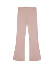 Wide Leg Ribbed Knit Pants Elastic High Waist Comfortable Trousers