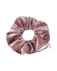 Secret Pocket Scrunchie Hair Bands – Velvet Elastic Hair Ties, Travel Wristlet and Key Holder