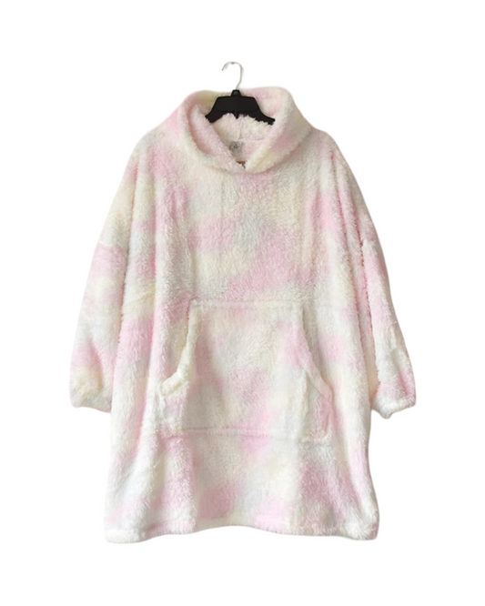 Cozy Plush Longline Hoodie Blanket – Warm Winter Loungewear