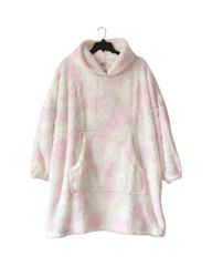 Cozy Plush Longline Hoodie Blanket – Warm Winter Loungewear