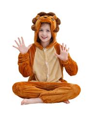 Animal Onesie Costumes for Kids Plush Hooded Pajamas