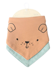 Two-Piece Baby Feeding Bibs Set with Design