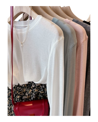 Long Sleeve Crewneck T-Shirt – Soft Casual Tops & Everyday Basic Tees
